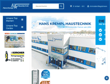 Tablet Screenshot of kremplshop.de